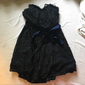 Juicy Couture Strapless Black Lace Dress